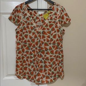 Maeve watermelon print blouse